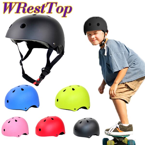 WRESTTOP 1 Uds. Casco ajustable para niños y adultos, sombrero Protector de cabeza para bicicleta, ciclismo, escalada en roca, patinaje sobre ruedas