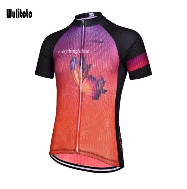 WULITOTO Camiseta de Ciclismo MTB de Manga Corta para Bicicleta de montaña para Hombres Camiseta Superior de Bicicleta Transpirable