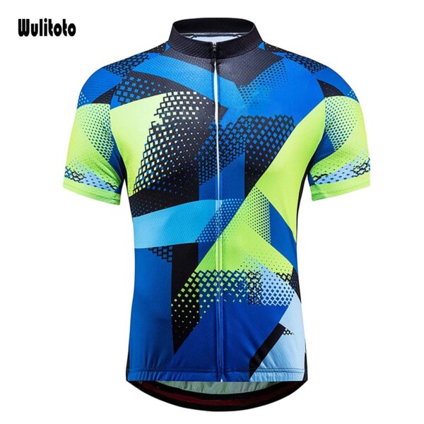 WULITOTO, camiseta de verano para bicicleta, camiseta de manga corta para ciclismo de montaña, Jersey deportivo transpirable para ciclismo para hombre