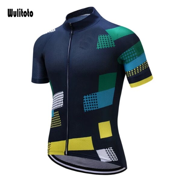 WULITOTO verano carretera ciclismo Jersey manga corta montaña ciclismo Jersey para hombres