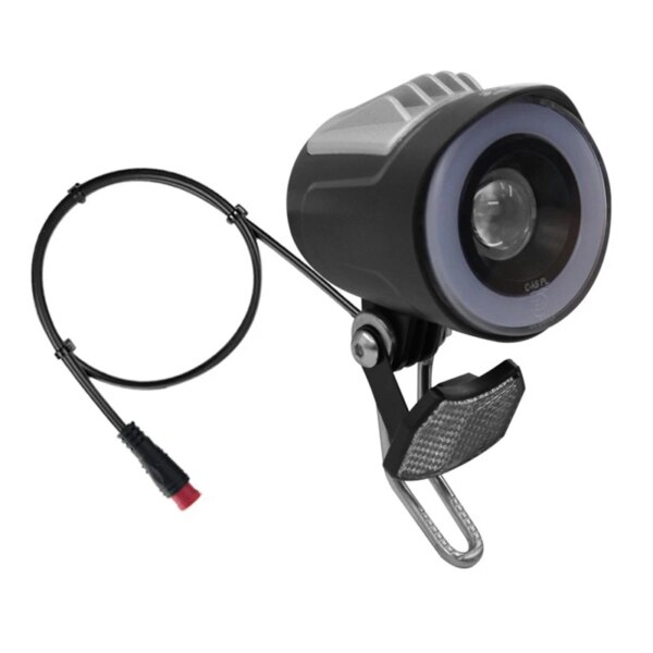 WUXING QD228 faro LED bicicleta eléctrica conector impermeable luz delantera con accesorios de bocina