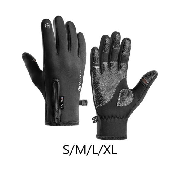 , Guantes cálidos, manoplas para pantalla táctil, guantes de ciclismo cómodos y elegantes, invierno