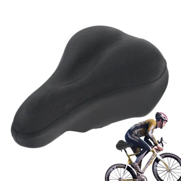 Cojín impermeable para asiento de bicicleta, cojín suave para bicicleta, amortiguador, funda ancha para asientos de bicicleta para Ciclismo de Carretera de montaña