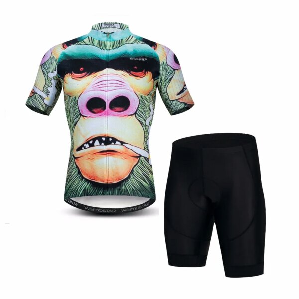 Weimostar 3D 2019, conjunto de pantalones cortos para bicicleta, camiseta de Ciclismo para hombre, Ropa de Ciclismo, maillot MTB, bicicleta de carretera de montaña, mono inferior superior