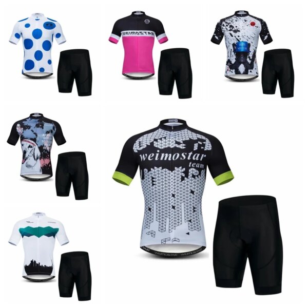 Conjunto de Jersey de ciclismo Weimostar, conjunto de ciclismo de verano para hombre, ropa de bicicleta de montaña de carreras, traje transpirable, ropa para bicicleta de montaña, ropa deportiva