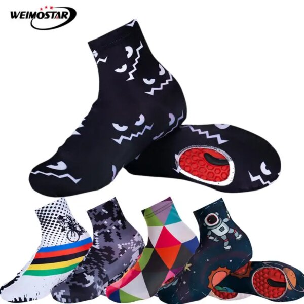 Weimostar-zapatos de ciclismo a prueba de polvo para hombre y mujer, cubierta para calzado de bicicleta de montaña y de carretera a prueba de viento, zapatillas deportivas de carreras, cubierta para zapatos de bicicleta