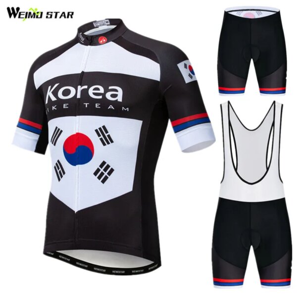 Weimostar Corea equipo profesional ciclismo ropa hombre verano carreras ciclismo Jersey conjunto ropa para bicicleta de montaña uniforme ropa de bicicleta