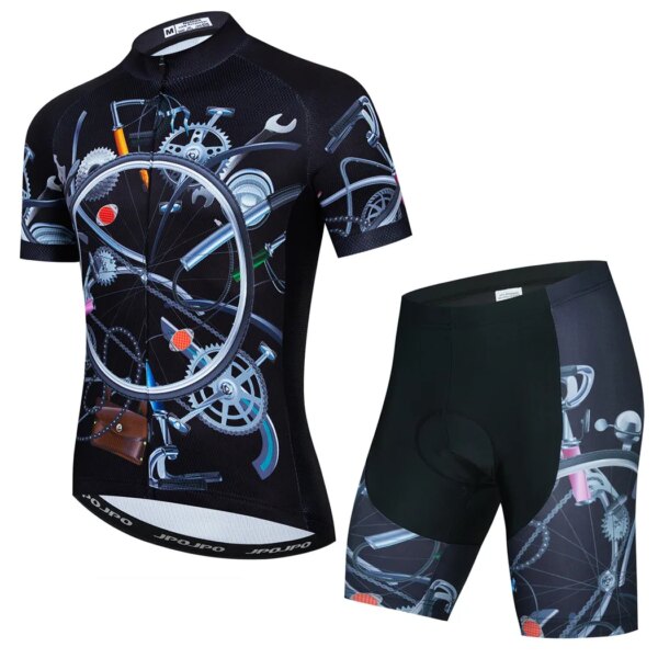 Weimostar Wheel-Conjuntos de Jersey de ciclismo para hombre, ropa de verano para bicicleta de montaña, traje transpirable, ropa de ciclismo de carreras