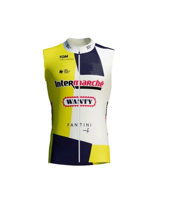 A prueba de viento 2024 INTERMARCHÉ-WANTY Team Chaleco de Ciclismo sin mangas Gilet Mtb ropa bicicleta Maillot Ciclismo