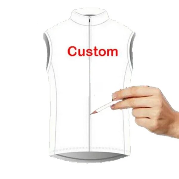 A prueba de viento personalizado Ciclismo sin mangas Ciclismo chaqueta chaleco Mtb ropa bicicleta Maillot Ciclismo