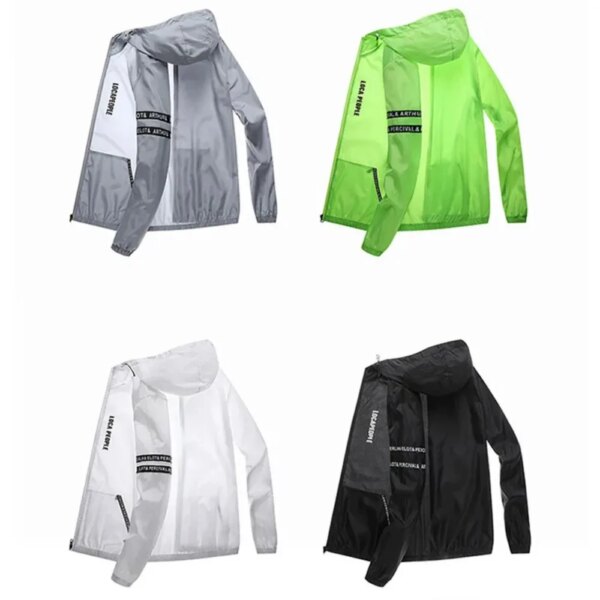 Chaqueta de ciclismo a prueba de viento, protección solar, chaquetas para hombres y mujeres, ropa impermeable para senderismo, chaquetas de montaña para deportes al aire libre