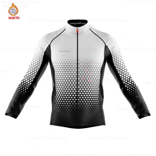 Raudax-Ropa De Ciclismo De manga larga para equipo profesional, Jersey térmico De lana para ciclismo De montaña, chaqueta cálida para invierno, 2021