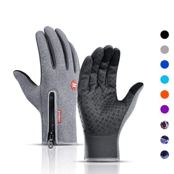 Guantes de invierno para hombre a prueba de salpicaduras cálidos pantalla táctil deporte pesca esquí ejército ciclismo a prueba de viento antideslizante motocicleta mujeres guantes