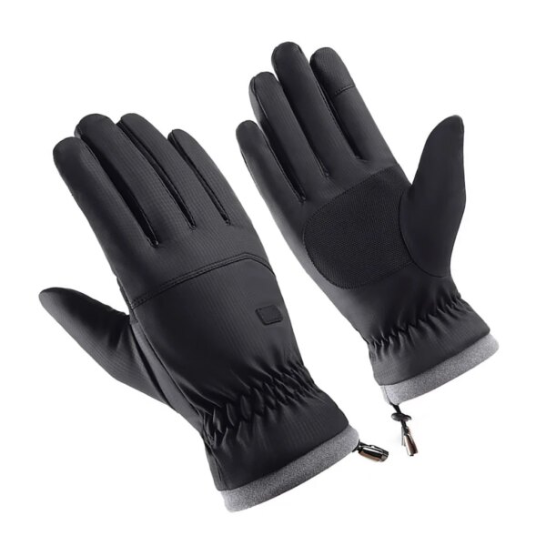 Guantes de invierno Equipo para exteriores Manoplas deportivas Tamaño compacto Regalo dulce Pantalla táctil impermeable Suministros de ciclismo Azul