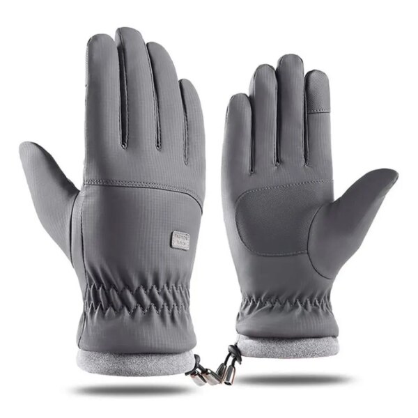 Guantes de invierno Mano de obra Accesorios para ciclismo Diseño engrosado Mitones deportivos Tamaño compacto Ropa de mano Suministros para ciclismo Azul