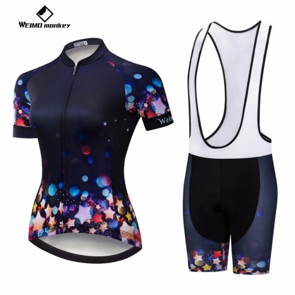 Conjunto de Ciclismo para mujer 2019, Jersey de bicicleta, pantalones cortos, Ropa para bicicleta de montaña de verano, Ropa para bicicleta MTB, Maillot, Ropa de Ciclismo, parte superior inferior