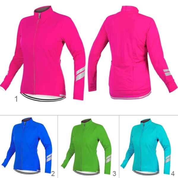 Ropa de ciclismo de manga larga para mujer, ropa para bicicleta, suéter de carretera, camiseta para bicicleta, camiseta para descenso, abrigo deportivo básico, chaqueta para senderismo, paseo