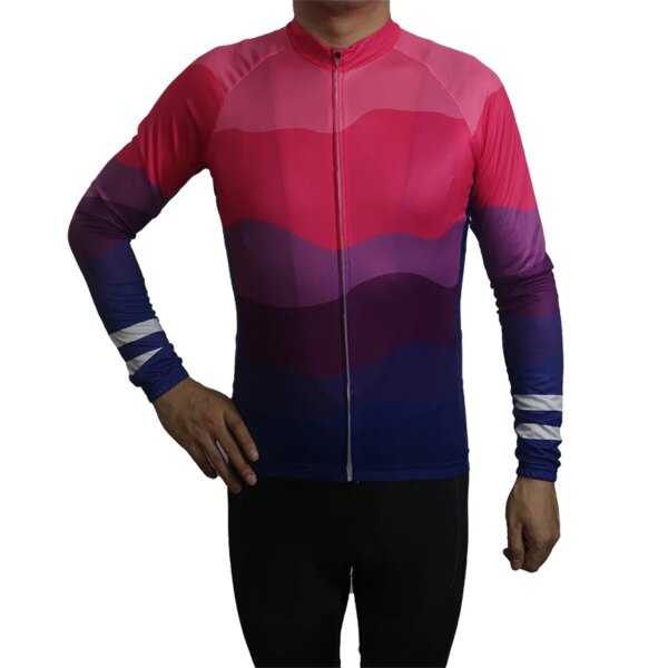 Jersey De Ciclismo Para Mujer, Suéter Para Bicicleta De Carretera, Ropa De Manga Larga, Ropa Superior Humectante, Camisa Ajustada, Deportes, Abrigo Para Bicicleta, Rosa, Mtb