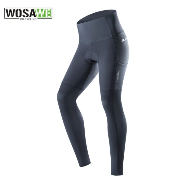 Pantalones de ciclismo para mujer, pantalones de alta elasticidad, mallas femeninas a prueba de golpes con almohadilla, pantalones para bicicleta de montaña con bolsillos laterales