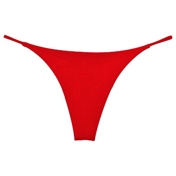 Bikini para tomar el sol en la playa para mujer, bragas, tangas, traje de baño de tiro bajo, Tanga, parte inferior de Bikini, ropa interior, tangas con espalda en T, traje de baño