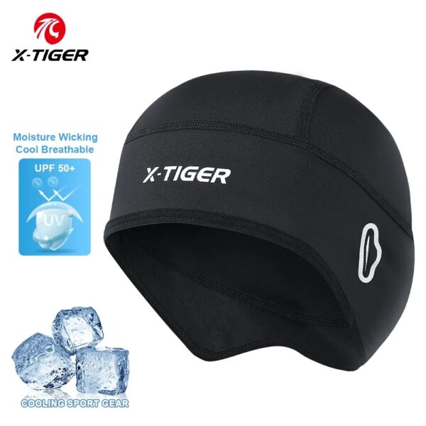 X-TIGER gorra de ciclismo impermeable a prueba de viento deporte correr bicicleta sombrero montar pesca hombres mujeres casco Liner