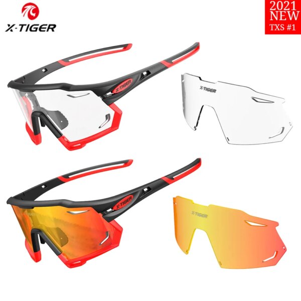 Gafas de ciclismo X-TIGER, accesorios XTS, lentes fotocromáticos, gafas de sol para bicicleta, lentes polarizadas de repuesto, marco para miopía