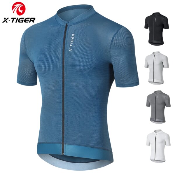 Camiseta de ciclismo X-TIGER 2024, camiseta de ciclismo a la moda para mujer, camiseta de bicicleta para hombre, camiseta de ciclismo transpirable de alta calidad, estilo de verano