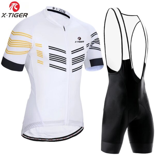 Conjunto De Jersey De Ciclismo X-TIGER, ropa para bicicleta De montaña transpirable De verano, pantalones cortos para bicicleta, Jersey De Ciclismo para hombre, Equipo De Ciclismo