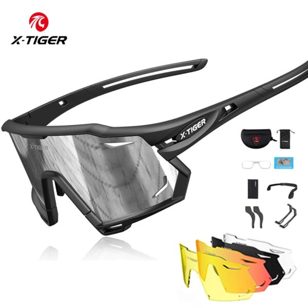 X-TIGER gafas de sol para ciclismo deportes al aire libre hombres mujeres gafas de ciclismo UV400 gafas para bicicleta de montaña gafas para accesorios de bicicleta