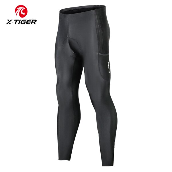 X-TIGER Pantalones de Ciclismo para Hombre Mallas de Ciclismo Acolchadas de Gel 5D Leggings Pantalones de Bicicleta de Carretera de montaña para Montar al Aire Libre