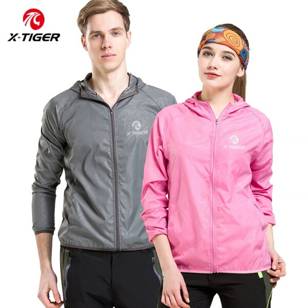 X-TIGER para mujer, 10 colores, piel fina de verano, Anti-UV, camiseta de ciclismo a prueba de viento, abrigo cortavientos para bicicleta de montaña, ropa de bicicleta con protección solar, chaqueta