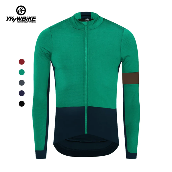 YKYW Chaqueta térmica Pro para Hombre a Prueba de Viento -5 + 10 ℃ Invierno Manga Larga Hombre Ciclismo Jersey Abrigo para Bicicleta Mantener Caliente Ropa de Bicicleta