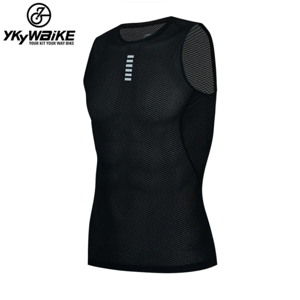 YKYWBIKE-Camiseta interior de ciclismo sin mangas para hombre, camiseta interior de secado rápido con capa Base, chalecos para bicicleta de montaña, camiseta de ciclismo deportiva de compresión