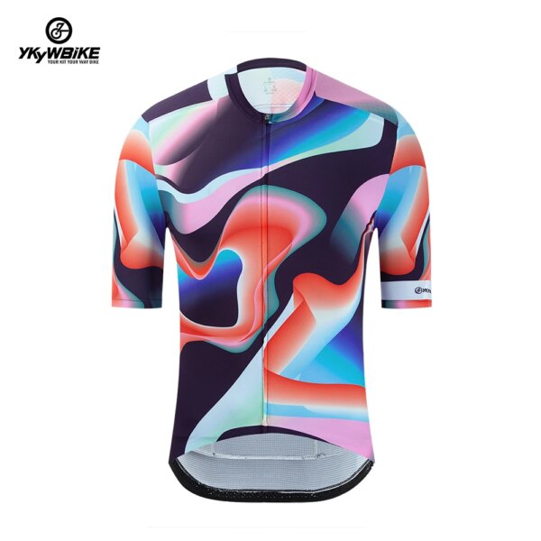 YKYWBIKE, camiseta de ciclismo profesional de alta calidad para hombre, camisetas de verano a la moda para bicicleta de manga corta para hombre, ropa deportiva para bicicleta de carretera MTB