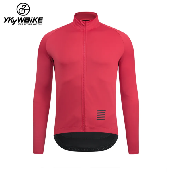 YKYWBIKE-Chaqueta de Ciclismo impermeable para hombre, abrigo impermeable para bicicleta de montaña, chaqueta de bicicleta de carretera, Ropa de Ciclismo roja