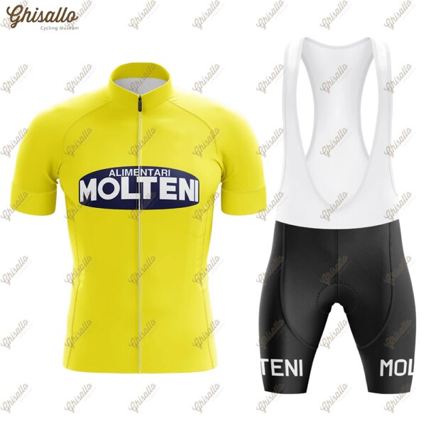 Conjunto de Jersey de ciclismo amarillo para hombre, equipo de bicicleta de carretera, camiseta de ciclismo, ropa de secado rápido, ropa de descenso, equipo de ciclismo aeróbico