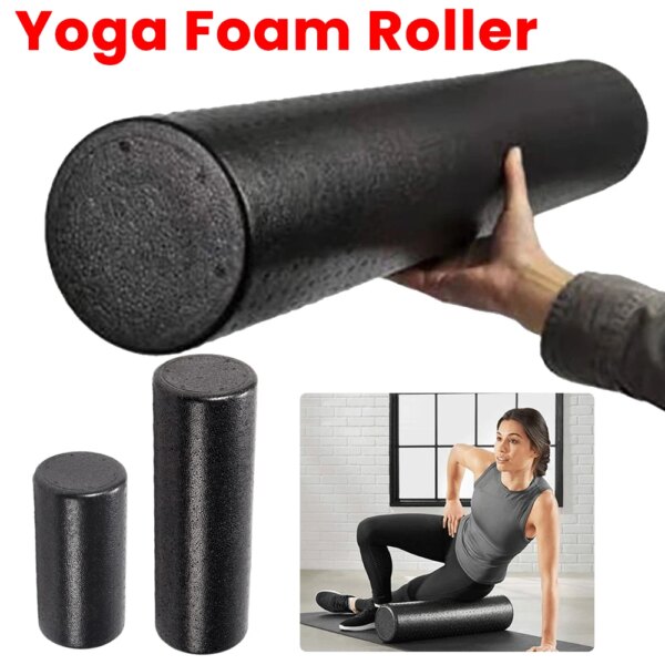 Rodillo de espuma para Yoga y Pilates, rodillo de masaje para ejercicio corporal, entrenamiento, gimnasio, rodillo trasero, equipo de Fitness, rodillo de masaje muscular de 30/45cm