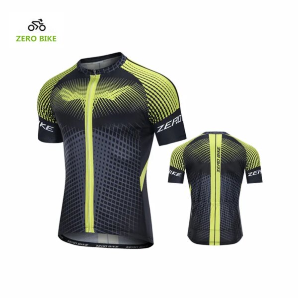 ZERO BIKE-Camiseta de Ciclismo transpirable, Ropa de bicicleta de carreras, 100% poliéster, Maillot de Ciclismo, M-XXL