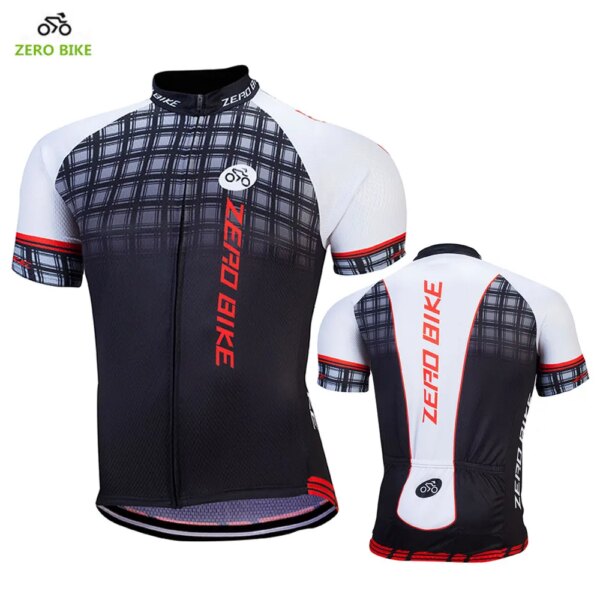 ZERO BIKE nueva llegada 100% poliéster negro ropa de ciclismo para hombres bicicleta de montaña camisetas ropa ciclismo