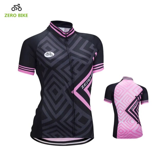 ZEROBIKE, camiseta de Ciclismo de alta calidad para mujer, camiseta de manga corta, camisetas deportivas para bicicleta MTB, ropa, gran oferta, talla estadounidense, S-XL, Ciclismo