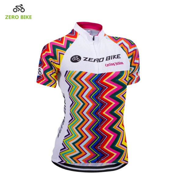 ZEROBIKE-Camiseta de ciclismo para mujer, chaqueta de manga corta, camisa transpirable de secado rápido, ropa para bicicleta de montaña, S-XL