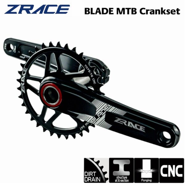 ZRACE BLADE 1x10 11 12 platos y bielas de velocidades Eagle Tooth para MTB XC / TR / AM 170 / 175mm,32T/34T/36T,BB68/73 Chainset