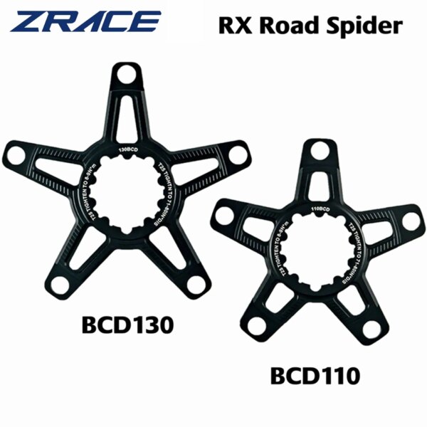 Araña de montaje directo ZRACE RX Road para manivela de 3 tornillos SRAM, manivela de montaje directo SRAM para platos de 5 pernos BCD110 / BCD130