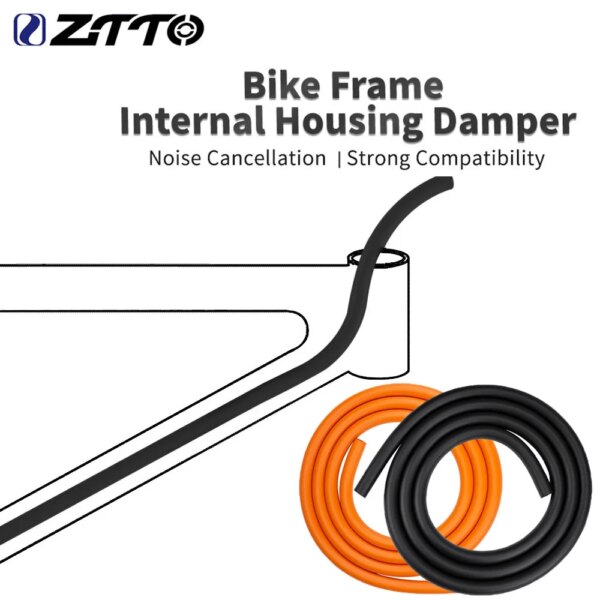 ZTTO-tubo de aislamiento acústico de frenos, Cables de cambio de cuadro de bicicleta insonorizados, reducción de ruido, amortiguador de carcasa de línea interna, 10M