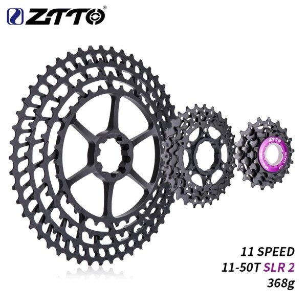 ZTTO 11s 11-50T SLR 2 Cassette MTB 11 velocidades gran relación ultraligero 368g CNC rueda libre bicicleta de montaña piezas de bicicleta para X 1 9000