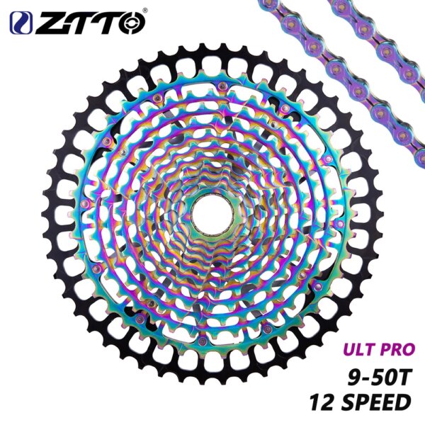 ZTTO MTB 12 velocidades 9-50T XD Cassette Ultimate 12 S 50T XD Cassette Rainbow 375g ULT pro piñón ultraligero 12V 1299 k7 para xd hub