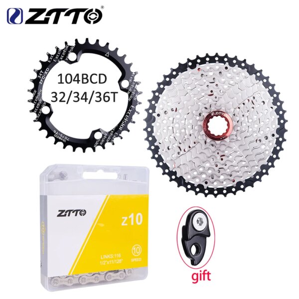 ZTTO-Cassette de 10 velocidades para bicicleta de montaña, piñón de bicicleta de montaña 11-46T, 10V K7 para sistema HG M590 M6000 M610 M780 X7 X9