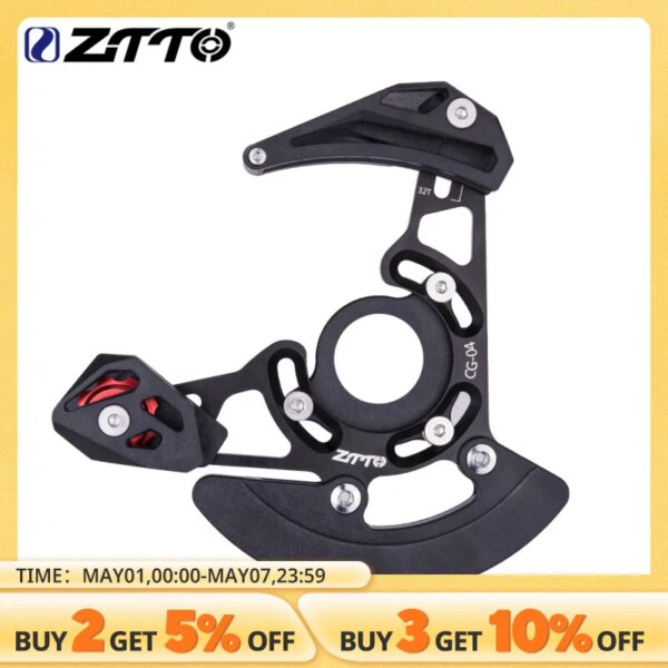 ZTTO MTB ISCG05 guía de cadena BB montaje 1x estabilizador de cadenas de polea de bicicleta de montaña DH 32-38T placa protectora de plato bicicleta CG04