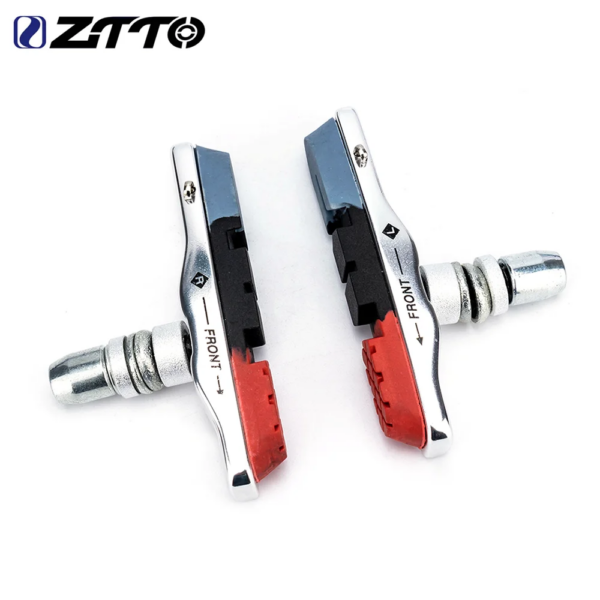 ZTTO-Pastillas de freno para bicicleta de montaña y carretera, bloque de goma duradera, zapatos antiresistencia, pastillas de freno en V, zapatas de freno para bicicleta, 1 par