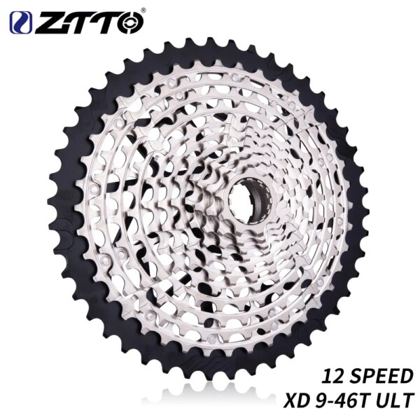 ZTTO ULT 12 velocidades 9-46T Cassette MTB XD Cassette ultraligero 363g acero duradero Ultimate 12s Piñón 9-46 k7 9 a 46